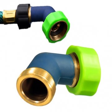 34 Inch Brass Water Hose Elbow Quick Connector Tap Adaptor Irrigation Tool^
